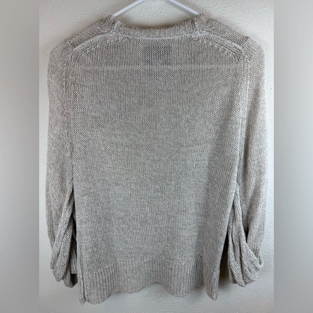 Brochu Walker Linen Long Sleeve Sweater Size XS - Picture 2 of 4